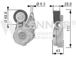 FLENNOR FA20959 Натяжна планка, полікліновий ремінь