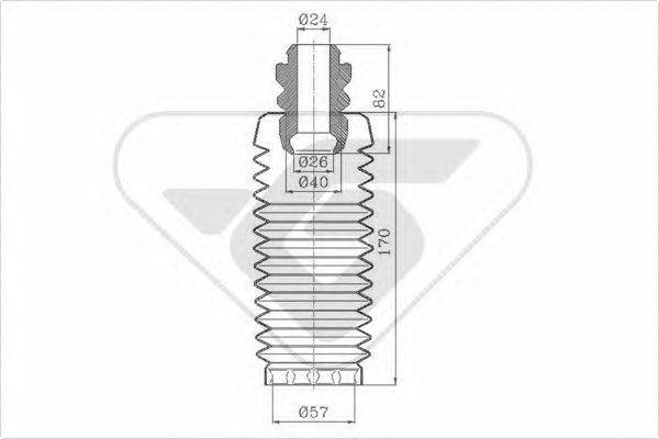 HUTCHINSON KP023 Пилозахисний комплект, амортизатор