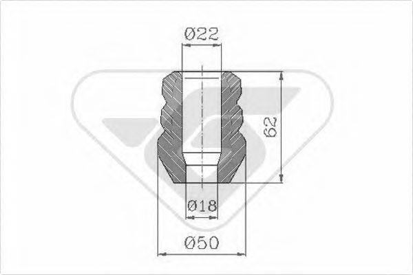 HUTCHINSON KP027 Пилозахисний комплект, амортизатор