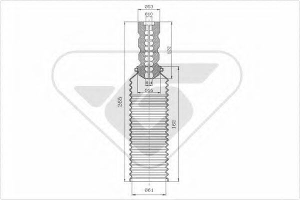 HUTCHINSON KP063 Пилозахисний комплект, амортизатор