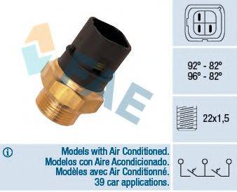 FAE 37980 Термивимикач, вентилятор радіатора