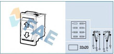 FAE 64180 Вимикач, склопідйомник