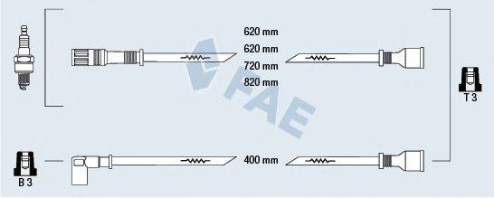 FAE 83460 Комплект дротів запалювання