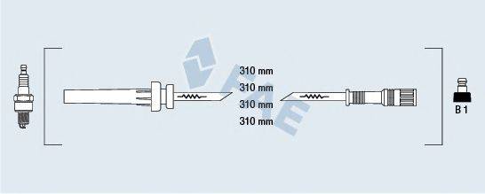 FAE 83984 Комплект дротів запалювання