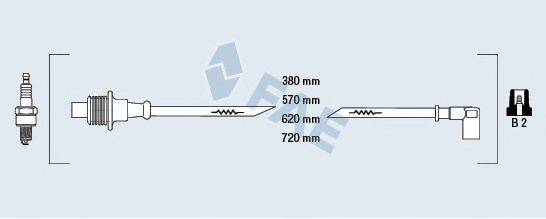 FAE 85010 Комплект дротів запалювання