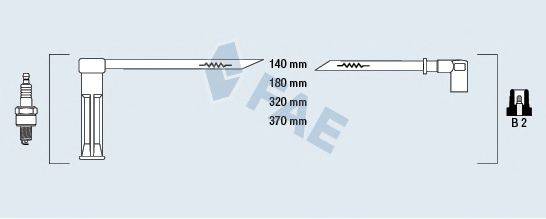 FAE 85115 Комплект дротів запалювання