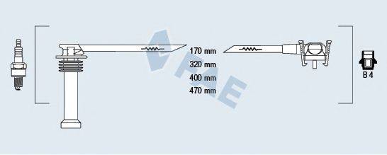 FAE 85120 Комплект дротів запалювання