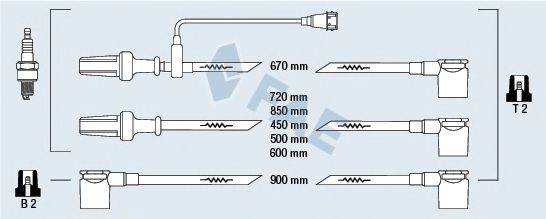 FAE 85590 Комплект дротів запалювання