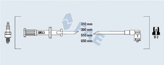 FAE 85630 Комплект дротів запалювання