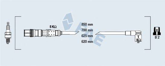 FAE 85681 Комплект дротів запалювання