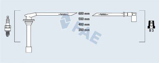 FAE 85830 Комплект дротів запалювання