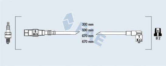 FAE 85875 Комплект дротів запалювання