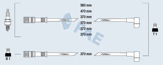 FAE 86010 Комплект дротів запалювання