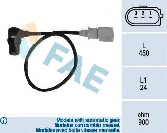 FAE 79055 Датчик імпульсів; Датчик частоти обертання, керування двигуном