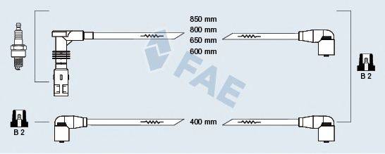 FAE 85059 Комплект дротів запалювання