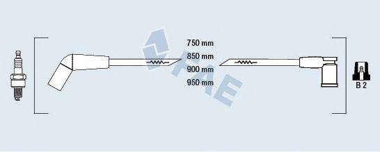 FAE 85114 Комплект дротів запалювання