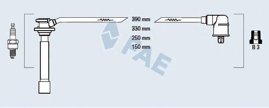 FAE 85146 Комплект дротів запалювання