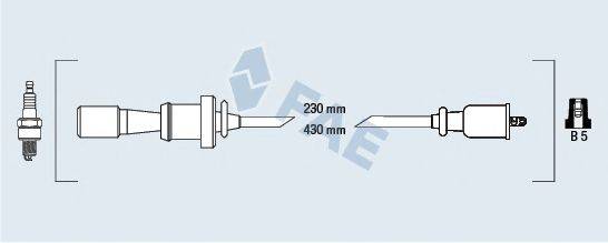 FAE 85384 Комплект дротів запалювання