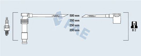 FAE 85561 Комплект дротів запалювання