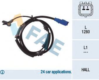 FAE 78038 Датчик, частота обертання колеса