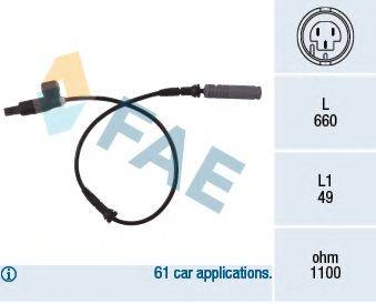 FAE 78023 Датчик, частота обертання колеса