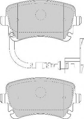 NECTO FD6863A Комплект гальмівних колодок, дискове гальмо