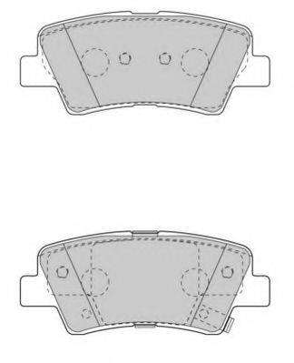 NECTO FD7531A Комплект гальмівних колодок, дискове гальмо