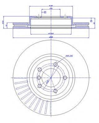 CAR 142077 гальмівний диск
