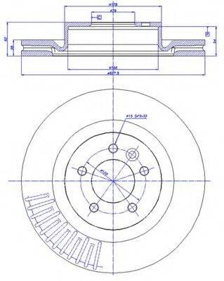 CAR 1421329 гальмівний диск