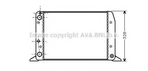 AVA QUALITY COOLING AI2028 Радіатор, охолодження двигуна