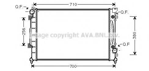 AVA QUALITY COOLING AI2157 Радіатор, охолодження двигуна