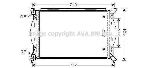 AVA QUALITY COOLING AI2195 Радіатор, охолодження двигуна