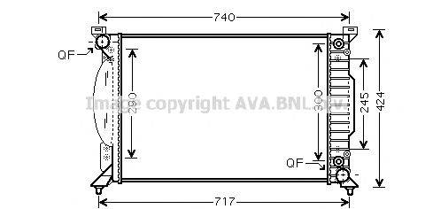 AVA QUALITY COOLING AI2229 Радіатор, охолодження двигуна