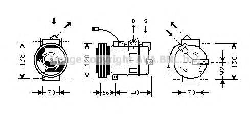 AVA QUALITY COOLING AIAK150 Компресор, кондиціонер