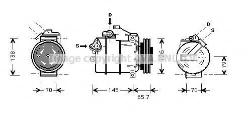 AVA QUALITY COOLING AIAK151 Компресор, кондиціонер