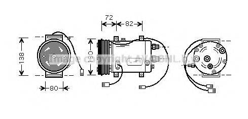 AVA QUALITY COOLING AIK179 Компресор, кондиціонер