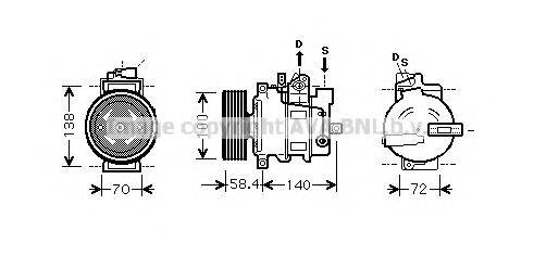 AVA QUALITY COOLING AIK262 Компресор, кондиціонер