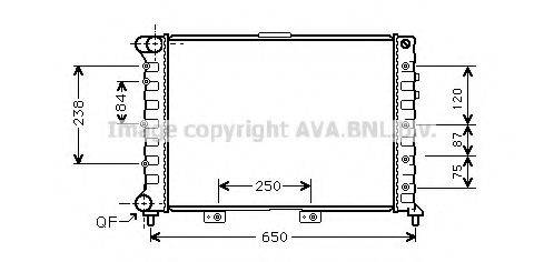 AVA QUALITY COOLING AL2029 Радіатор, охолодження двигуна