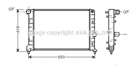 AVA QUALITY COOLING AL2083 Радіатор, охолодження двигуна