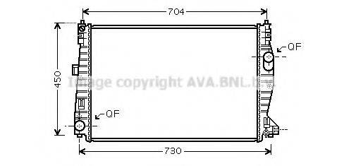 AVA QUALITY COOLING AL2101 Радіатор, охолодження двигуна