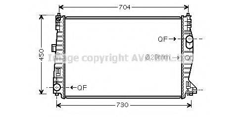 AVA QUALITY COOLING AL2132 Радіатор, охолодження двигуна