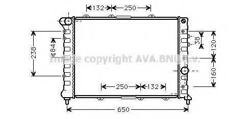 AVA QUALITY COOLING ALA2057 Радіатор, охолодження двигуна