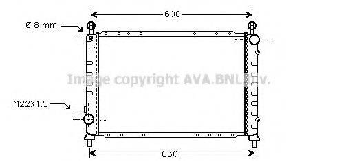 AVA QUALITY COOLING ALA2076 Радіатор, охолодження двигуна