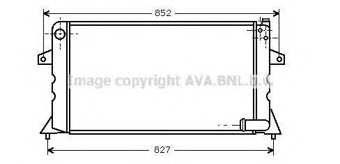 AVA QUALITY COOLING AU2011 Радіатор, охолодження двигуна