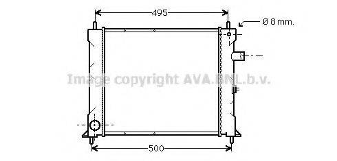 AVA QUALITY COOLING AU2097 Радіатор, охолодження двигуна