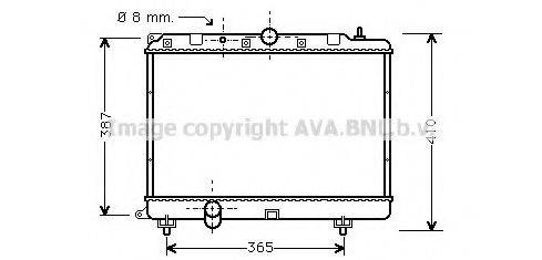 AVA QUALITY COOLING AU2120 Радіатор, охолодження двигуна