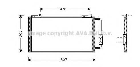 AVA QUALITY COOLING AU5139 Конденсатор, кондиціонер