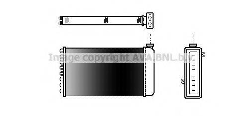 AVA QUALITY COOLING AU6057 Теплообмінник, опалення салону