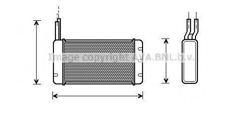 AVA QUALITY COOLING AU6107 Теплообмінник, опалення салону