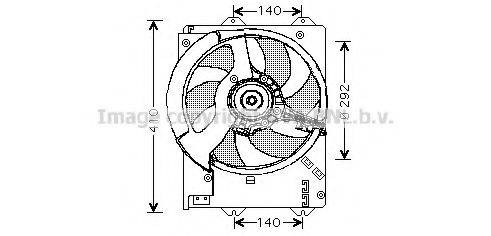 AVA QUALITY COOLING AU7504 Вентилятор, охолодження двигуна